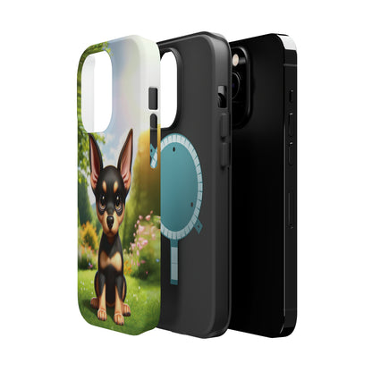 Kawaii Doberman iPhone Tough Case