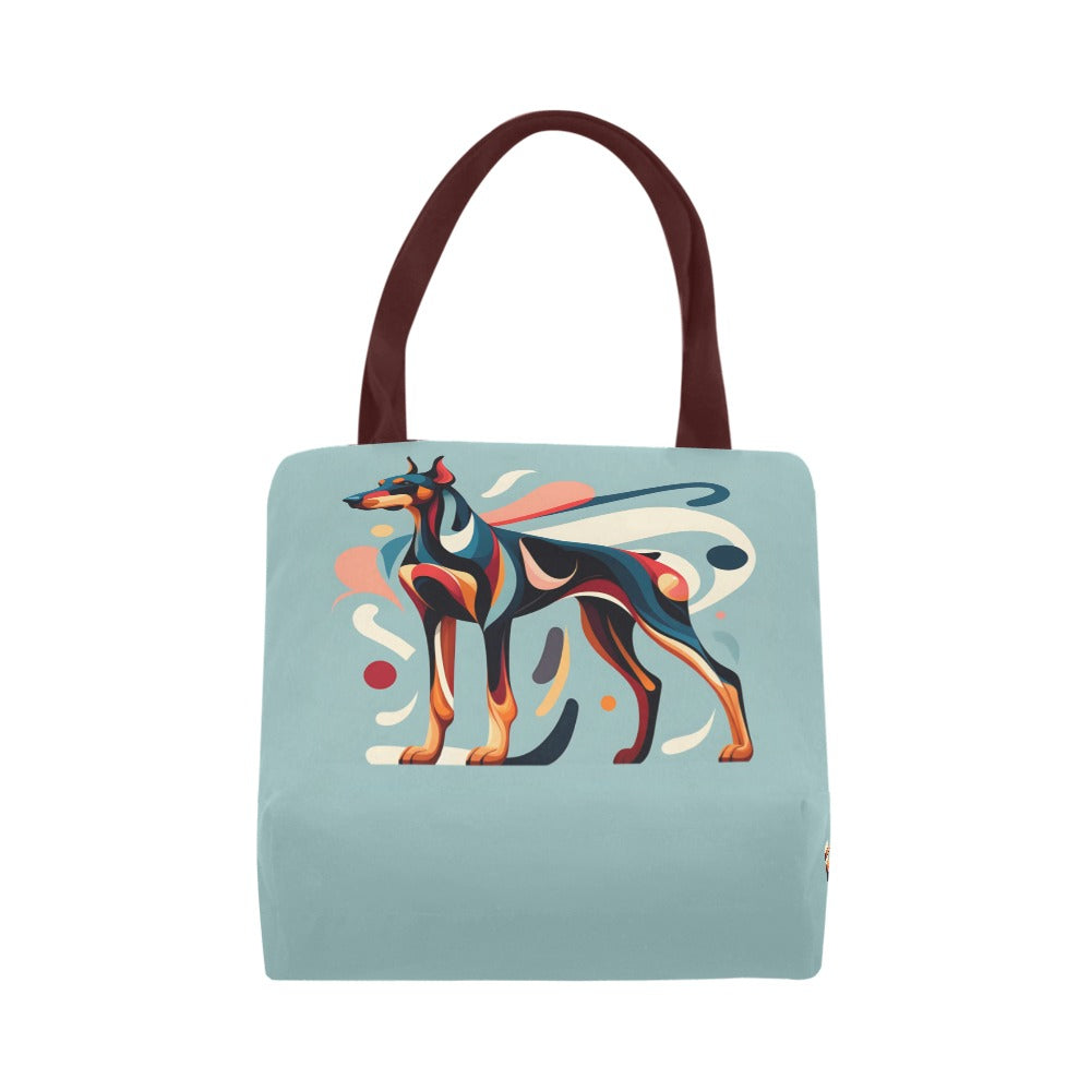 Abstract Doberman Canvas Tote Bag