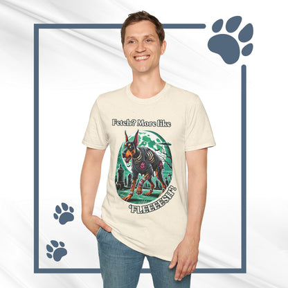 Halloween Zombie Doberman T-Shirt