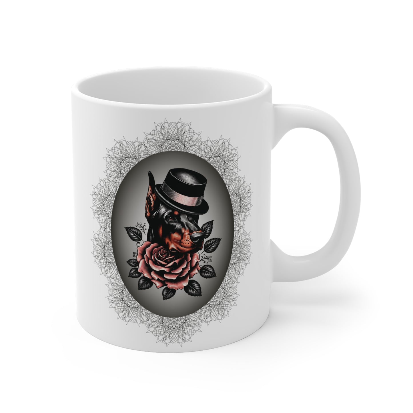 Dapper Doberman Elegance Coffee Mug