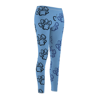 Blue Paw Print Passion Leggings