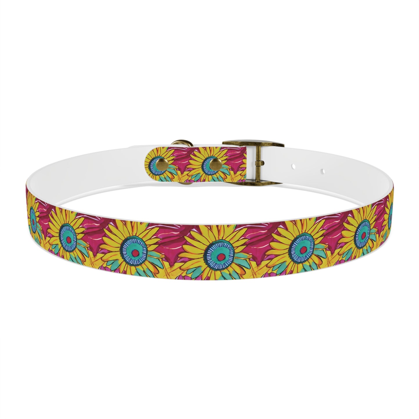 Daisies Pattern Dog Collar