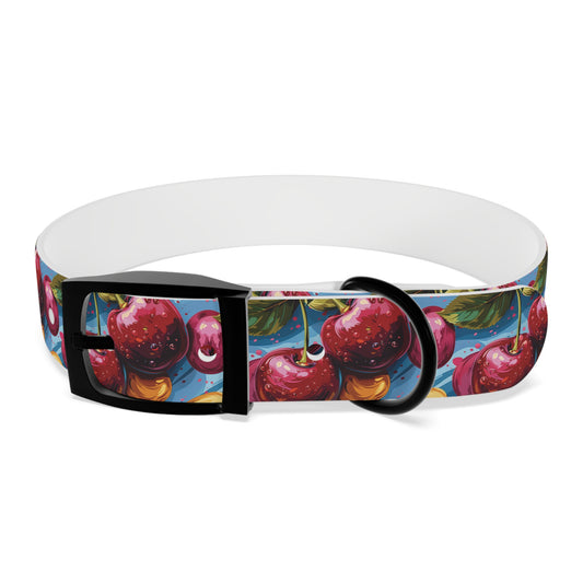 Cherries Pattern Dog Collar