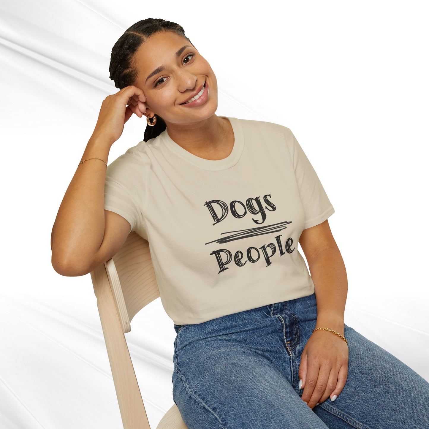 Dog Lover Unisex Tee "Dogs Over People"