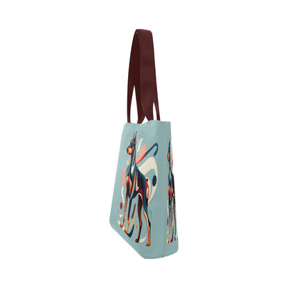 Abstract Doberman Canvas Tote Bag