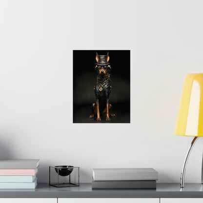 Steampunk Doberman Guardian Poster