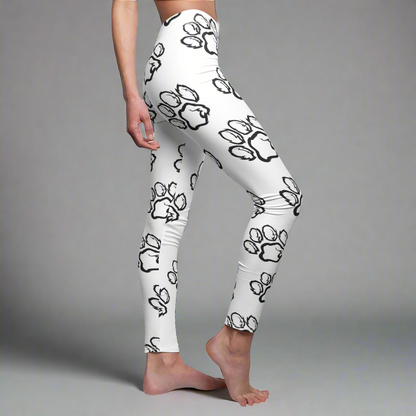 Monochrome Paws Galore leggings