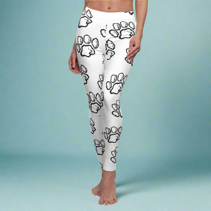 Monochrome Paws Galore leggings