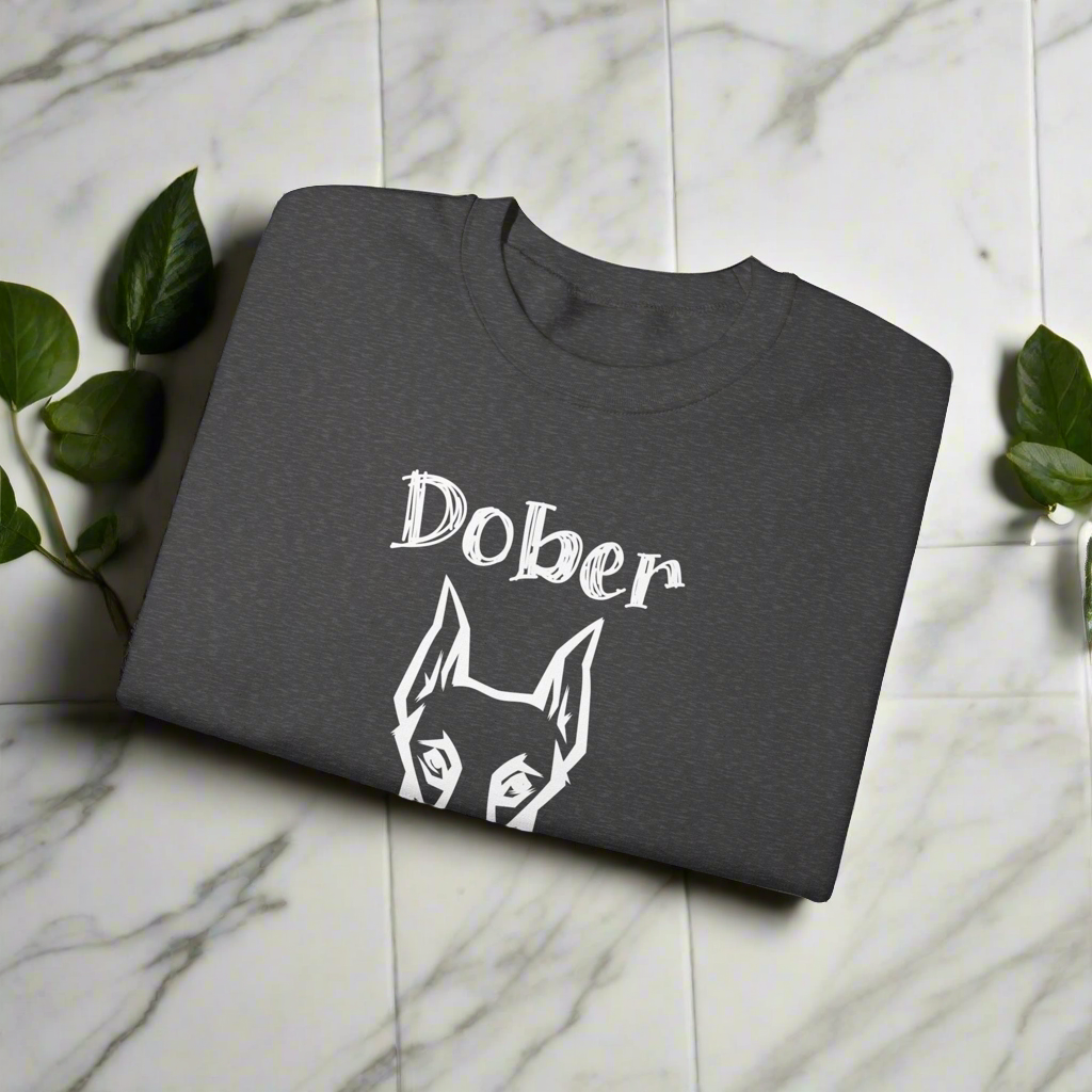 Proud Dober Mom Crewneck Sweatshirt