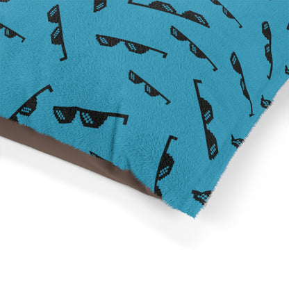 Turquoise Shades Personalized Dog Bed - FREE Shipping!