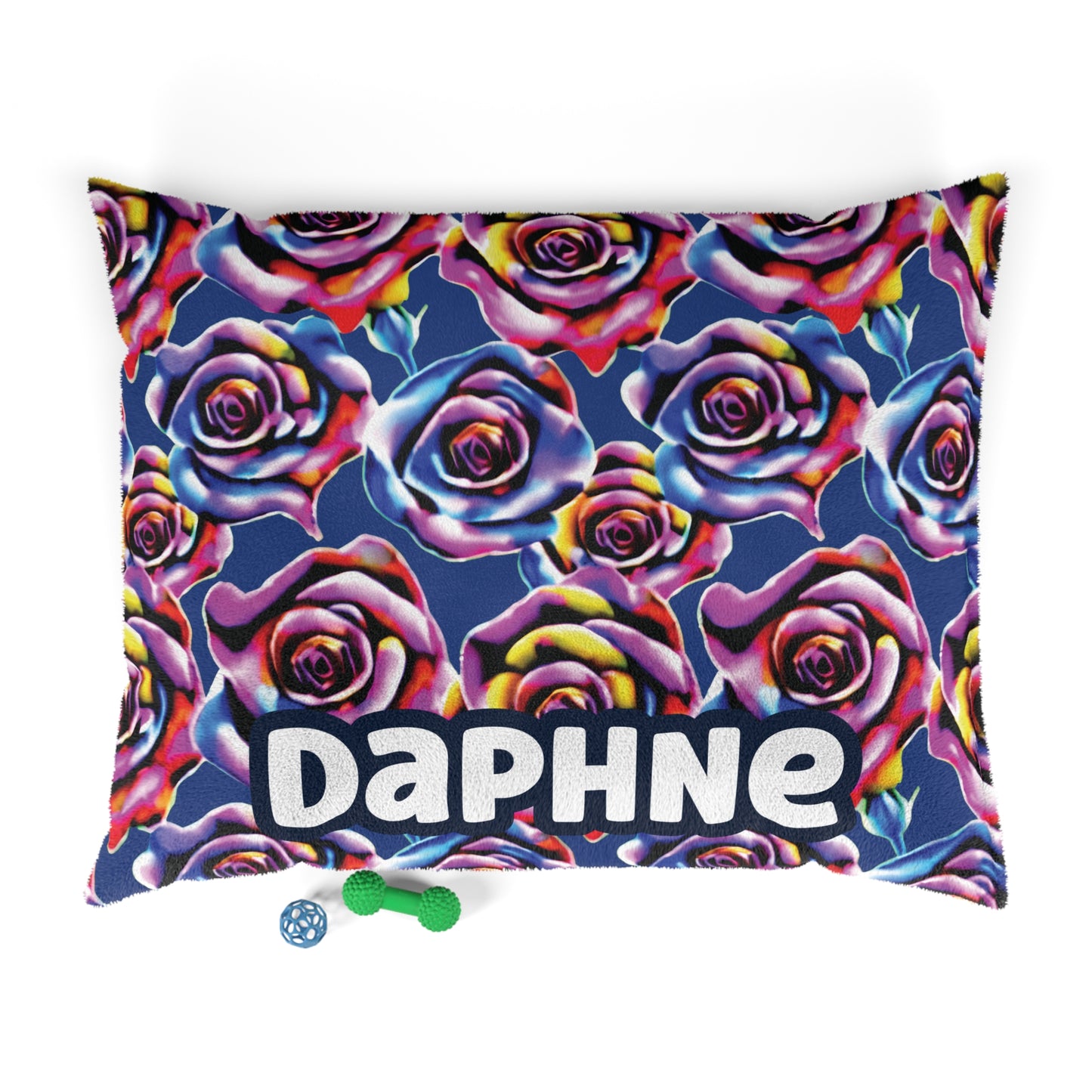 Psychedelic Rose Buds Dog Bed