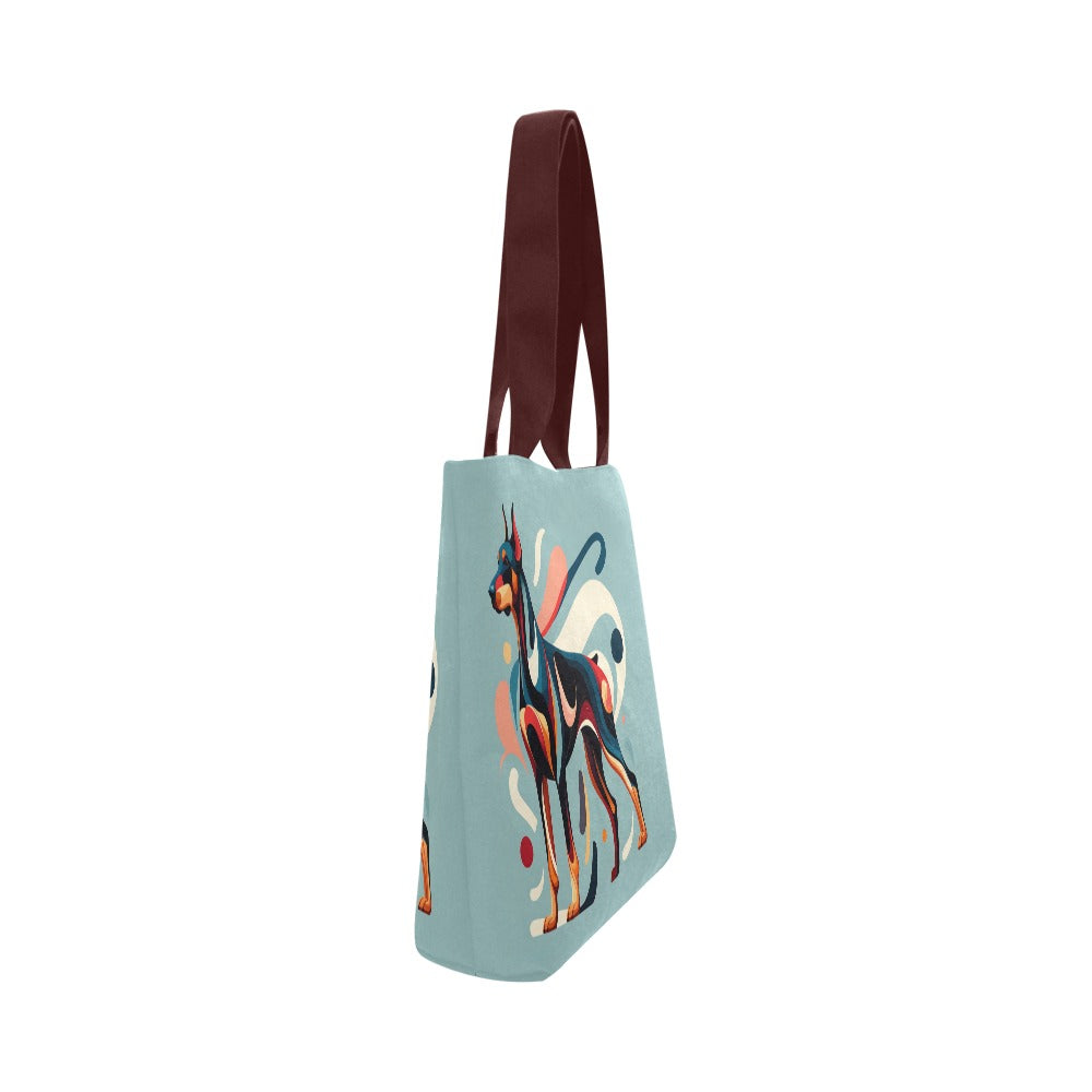 Abstract Doberman Canvas Tote Bag