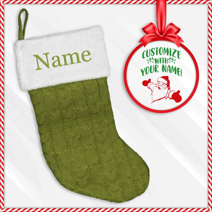 custom embroidered stocking