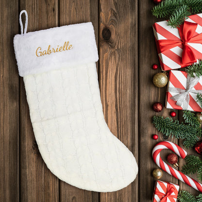 custom embroidered stocking