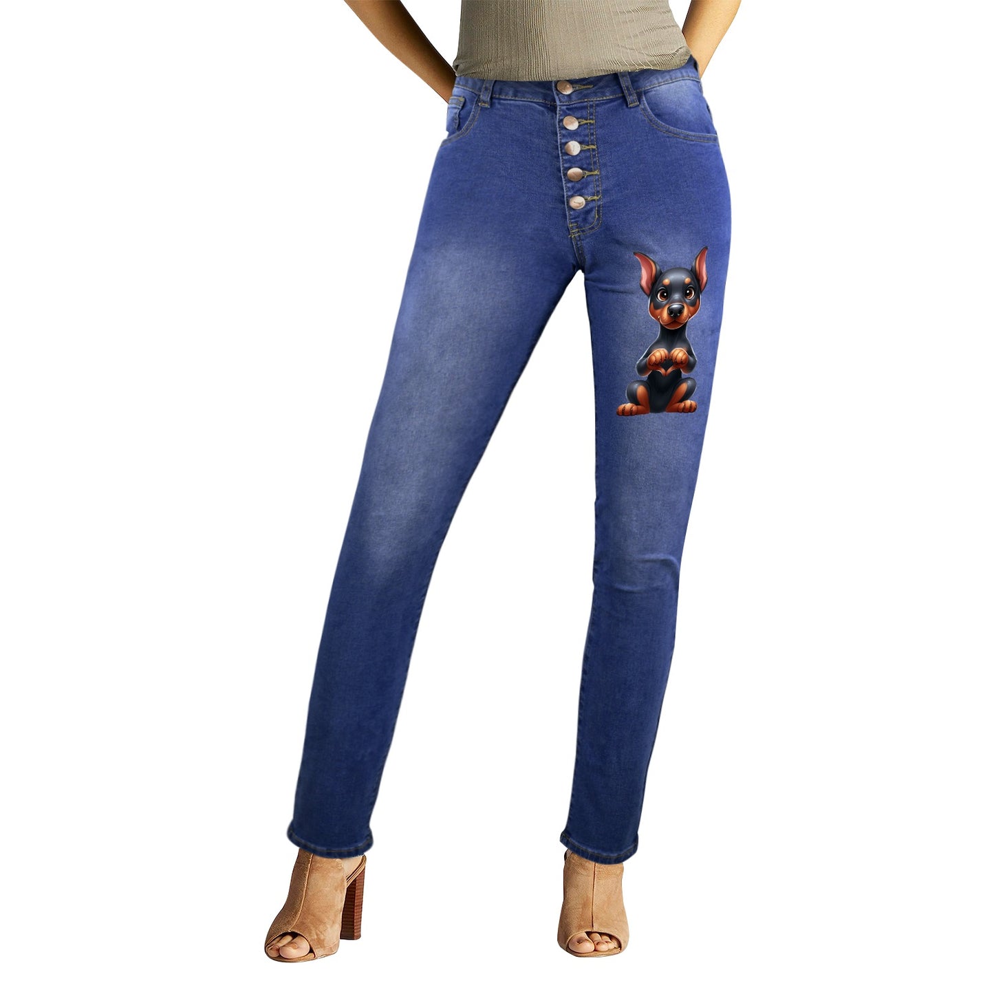 Doberman Pinscher Women's Jeans