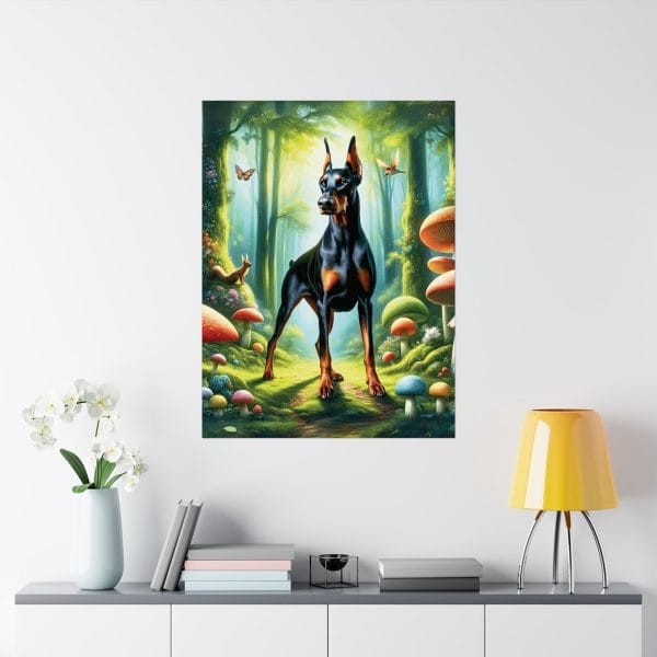 doberman guardian of the glade poster