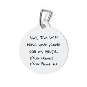 groovy happy faces pet id tag | custom dog tag with retro smiles