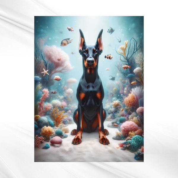 doberman marine majesty poster