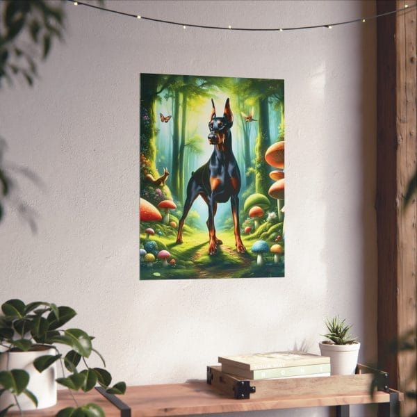 doberman guardian of the glade poster