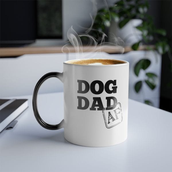 dog dad af color changing mug