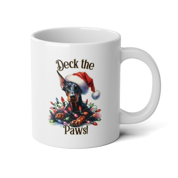 Deck The Paws! Jumbo 20oz Christmas Ceramic Mug - Holiday Dog Lover Gift - Image 5