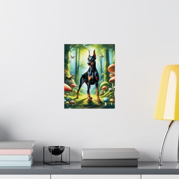 doberman guardian of the glade poster