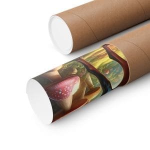 doberman sentry of the shrooms poster