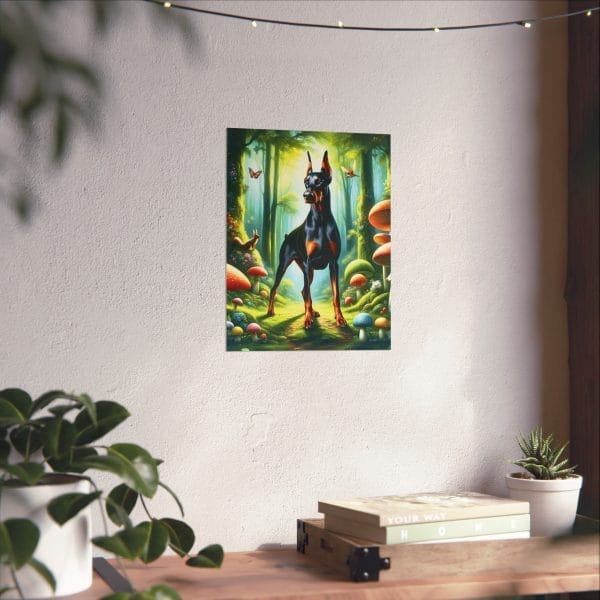 doberman guardian of the glade poster