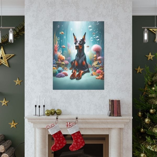 doberman oceanic aura poster