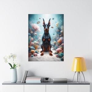 doberman marine majesty poster