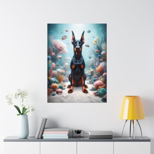 doberman marine majesty poster