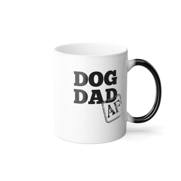 dog dad af color changing mug