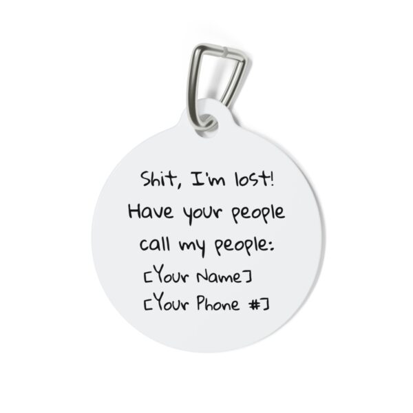 Chevron Chic Pet ID Tag: Custom Dog Tag with Modern Flair - Image 3