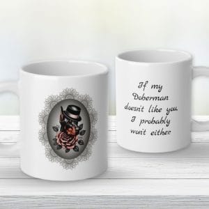 Gothic Doberman Jumbo Mug