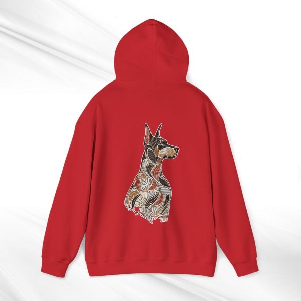 "Built for Loyalty" Abstract Doberman Pullover Hoodie – Trendy & Artistic Unisex Streetwear for Dog Lovers - Image 12