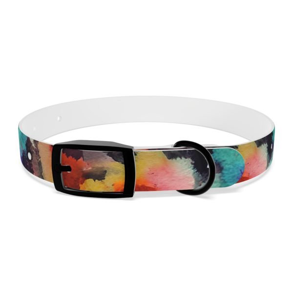 Personalized Pet Dog Collar Abstract Watercolor - Image 2