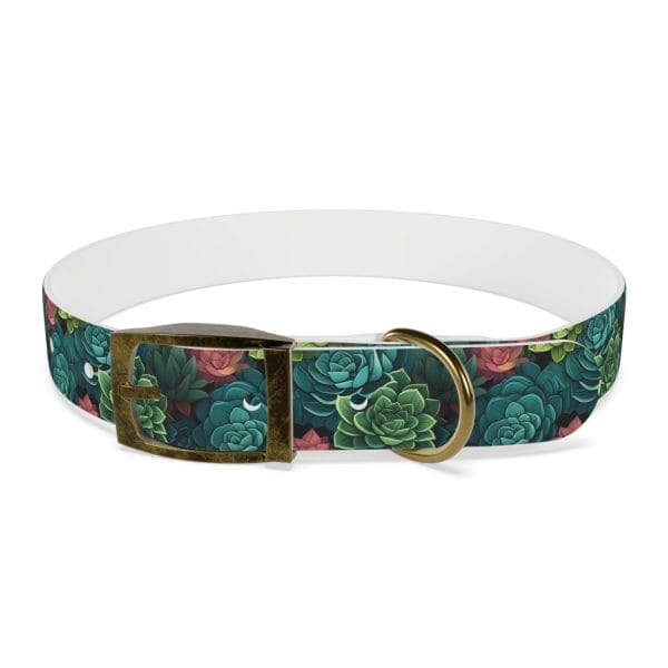 Personalized Pet Dog Collar Succulent Oasis for your Doberman - Image 11