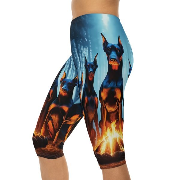 Campfire Dobermans Capri Leggings