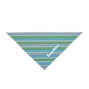 personalized zig zag pet bandana