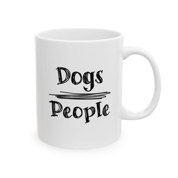 Dogs Over People Ceramic Mug - Image 5