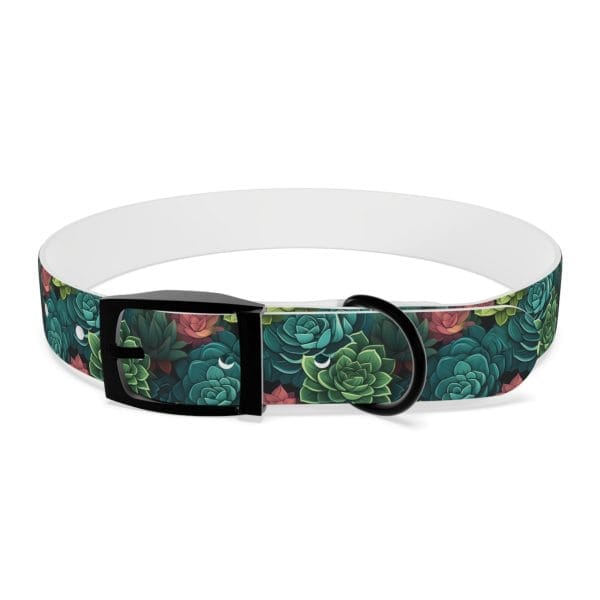 Personalized Pet Dog Collar Succulent Oasis for your Doberman - Image 2