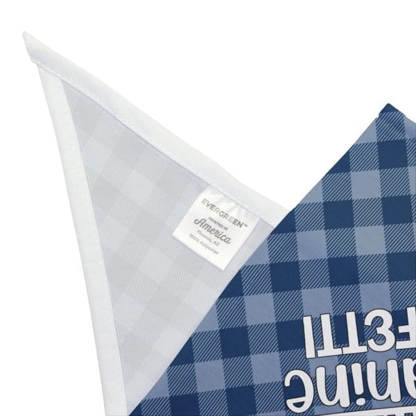 Dog Bandana: Stylish Accessory For Your Doberman - Blue Plaid Canine Confetti - Image 2