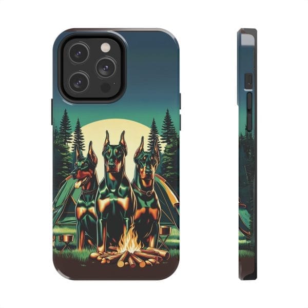 campfire dobermans phone case