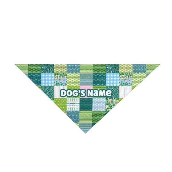 Patchwork Pizzazz Personalized Pet Bandana