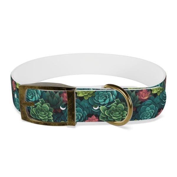 Personalized Pet Dog Collar Succulent Oasis for your Doberman - Image 9