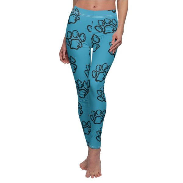 Turquoise Trails Paw Print Leggings - Image 5