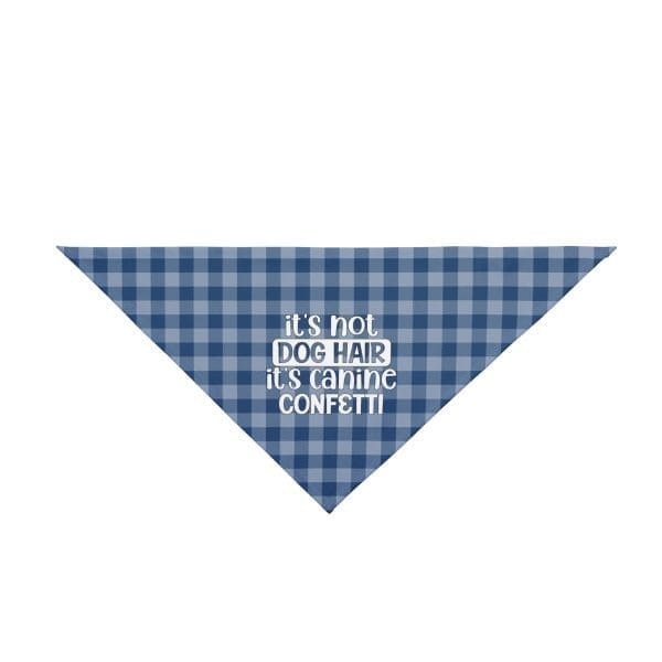 Dog Bandana: Stylish Accessory For Your Doberman - Blue Plaid Canine Confetti