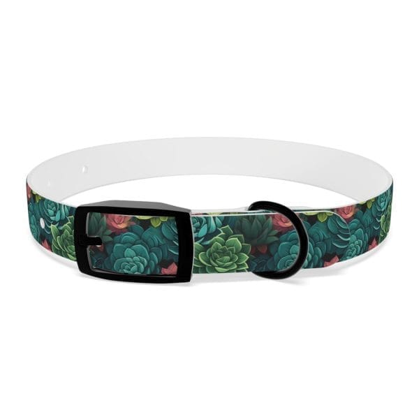 Personalized Pet Dog Collar Succulent Oasis for your Doberman - Image 3