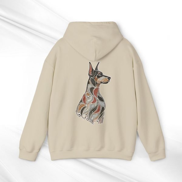 "Built for Loyalty" Abstract Doberman Pullover Hoodie – Trendy & Artistic Unisex Streetwear for Dog Lovers - Image 17