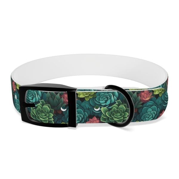 Personalized Pet Dog Collar Succulent Oasis for your Doberman - Image 7